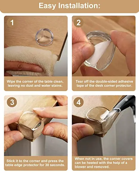 4/16 шт. силиконовые накладки на углы стола для безопасности детей |