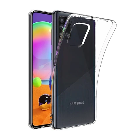 Прозрачный чехол для Samsung Galaxy A01, A11, A21, A31, A41, A51, A71, мягкий силиконовый чехол для Samsung A02, A12, A22, A32, A42, A52, A72, задняя крышка