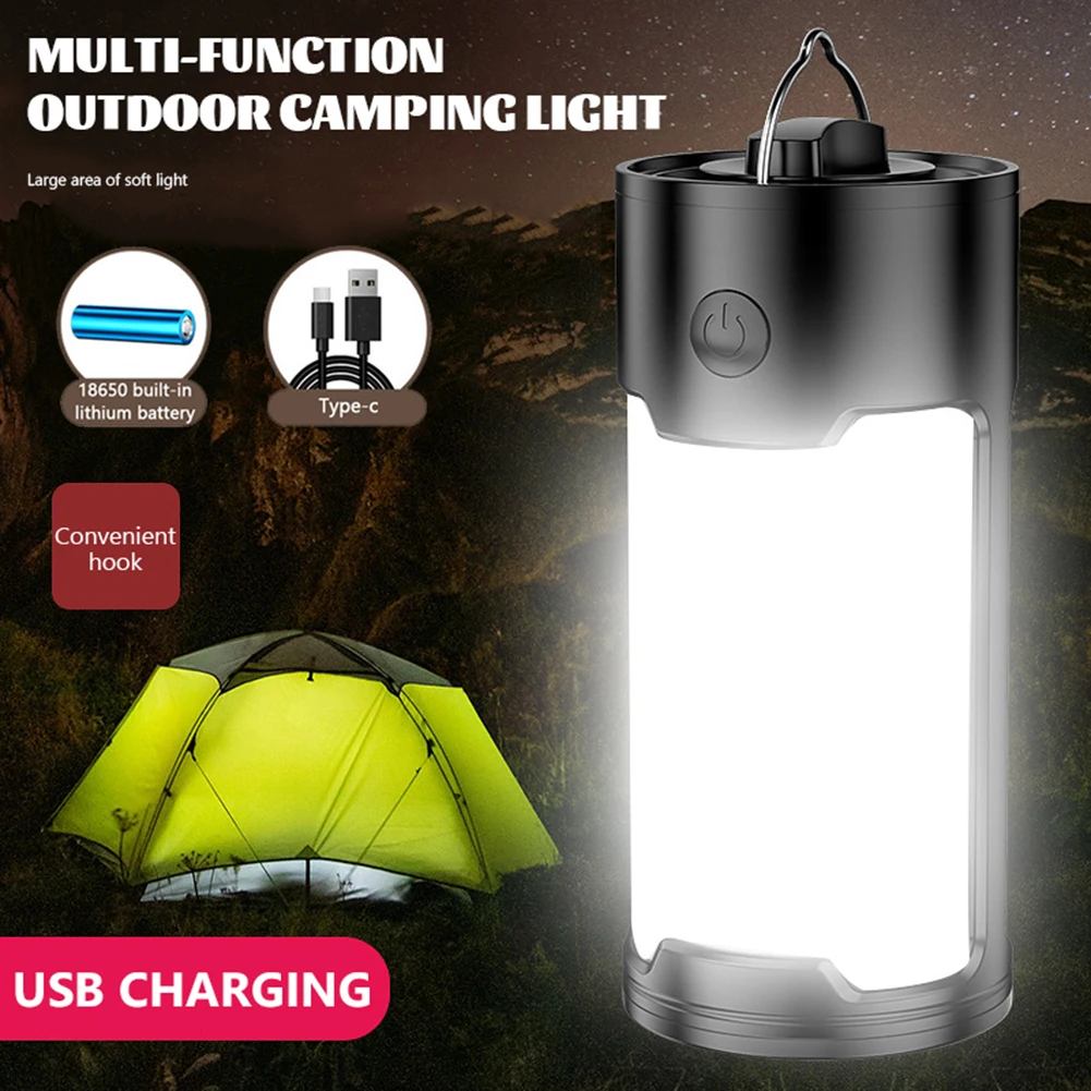 

Emergency Light Battery Operated with Handle Outdoor Camping Lamp 800 Lumen Waterproof Outdoor Lamp for Hiking Reading