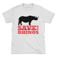 save our rhinos nature t shirt earth wild tee womens mens