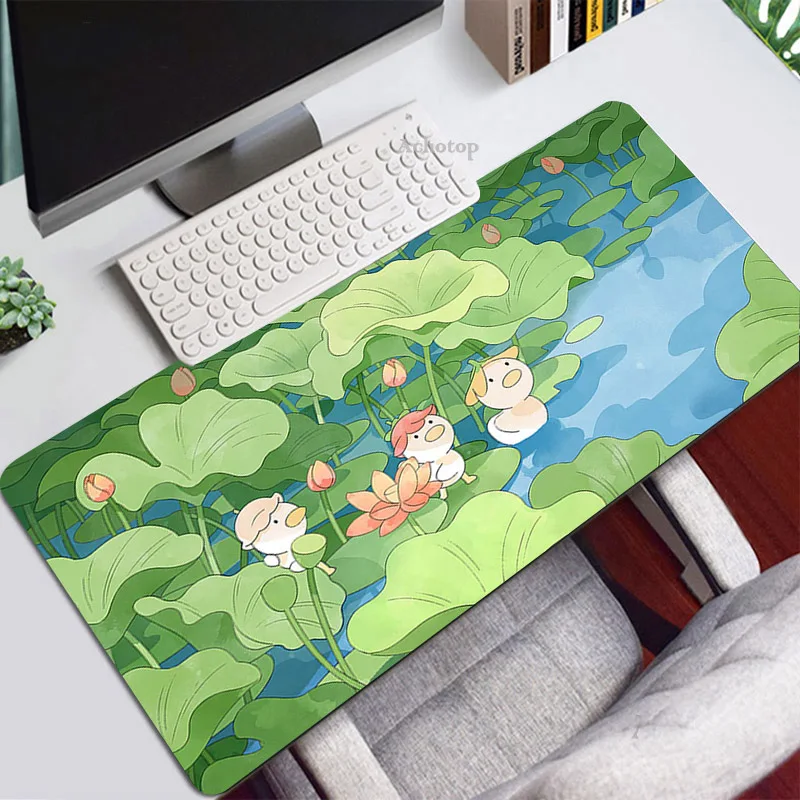 

Kawaii коврик для мыши для геймеров большой милый коврик для мыши летняя клавиатура компьютерная индивидуальность розовый ковер с аниме резин...
