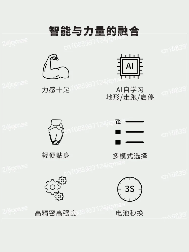 Оборудование для пеших прогулок и альпинизма с экзоскелетом прогулочный робот