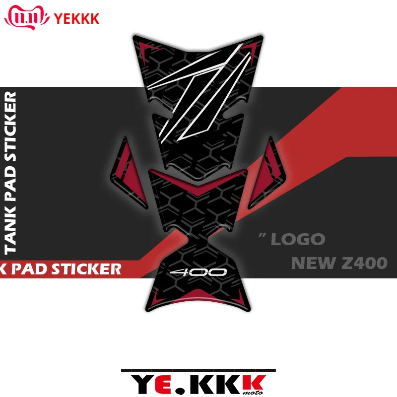 

For Kawasaki Z400 Ninja Z 400 3D Stereo Fuel Gas Tank Pad Protector Decal Stickers Full Z Logo 2019-2023 New