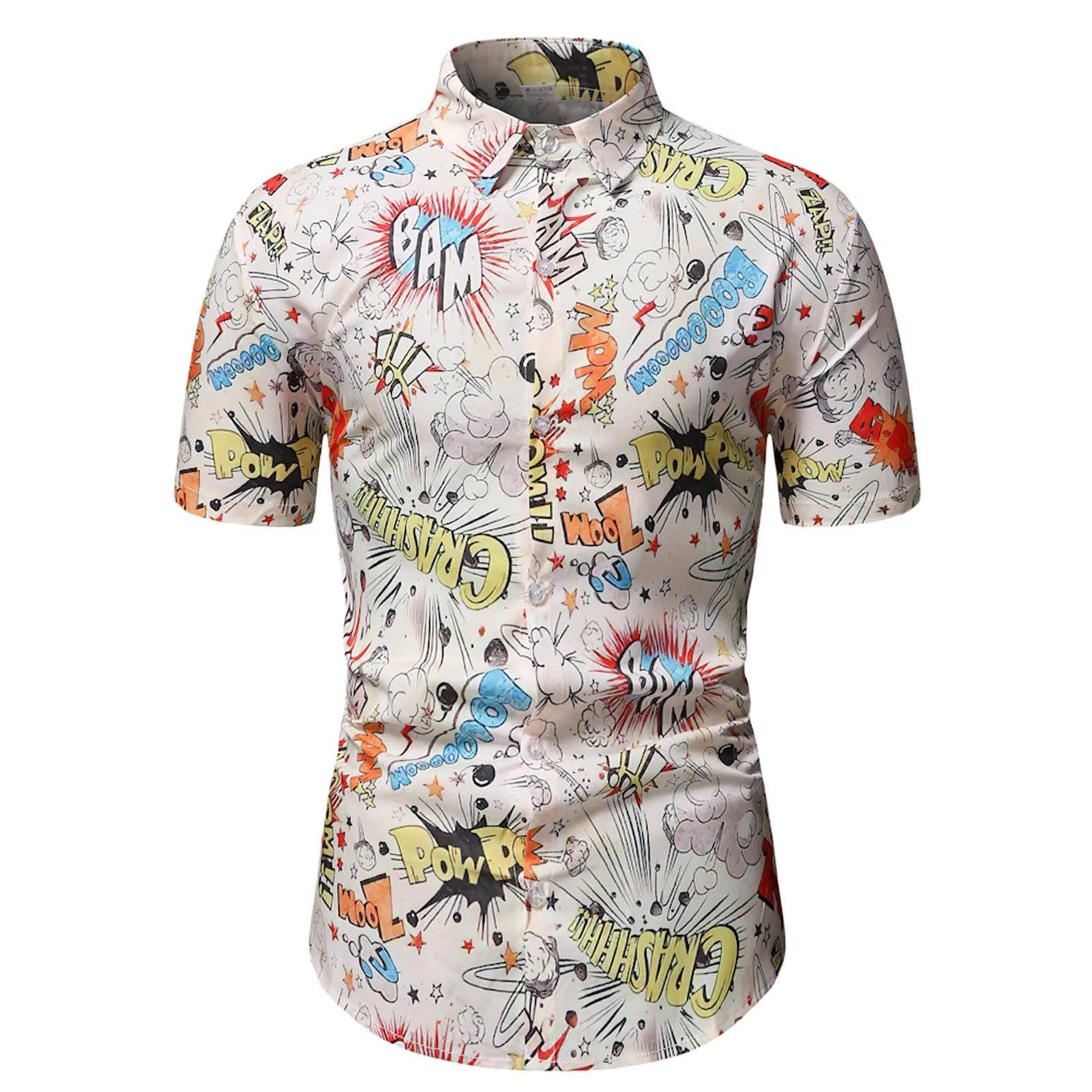 

Гавайская рубашка с 3D-принтом в стиле Харадзюку, Свободная Повседневная модная рубашка в стиле унисекс, с цепочкой, короткий рукав, 5xl, лето ...