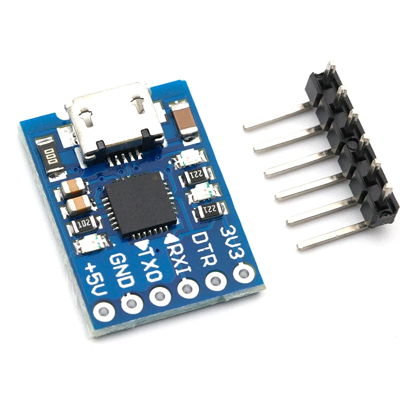 CJMCU CP2102 Модуль MICRO USB в UART TTL 6-контактный последовательный преобразователь STC
