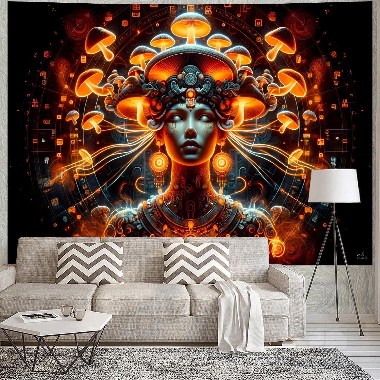 

Гобелен Бохо Flower Goddess Tara 100% полиэстер