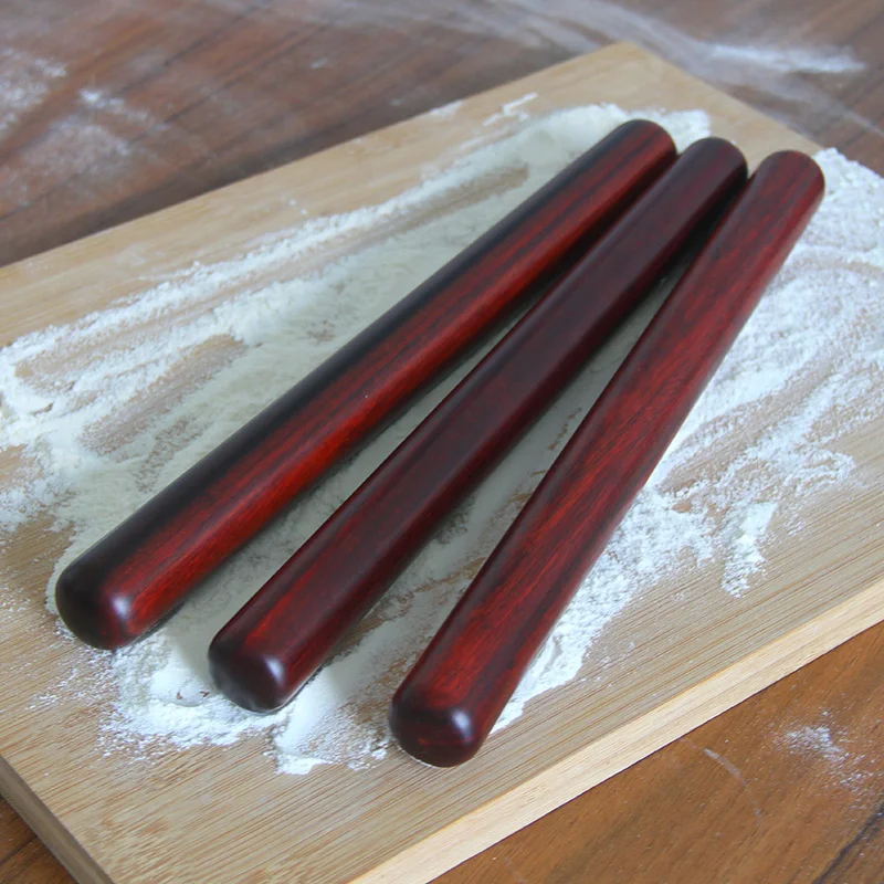 

Скалка из натурального палисандра для кухни и дома, Скалка без муки из массива дерева, Скалка для теста, деревянный ролик