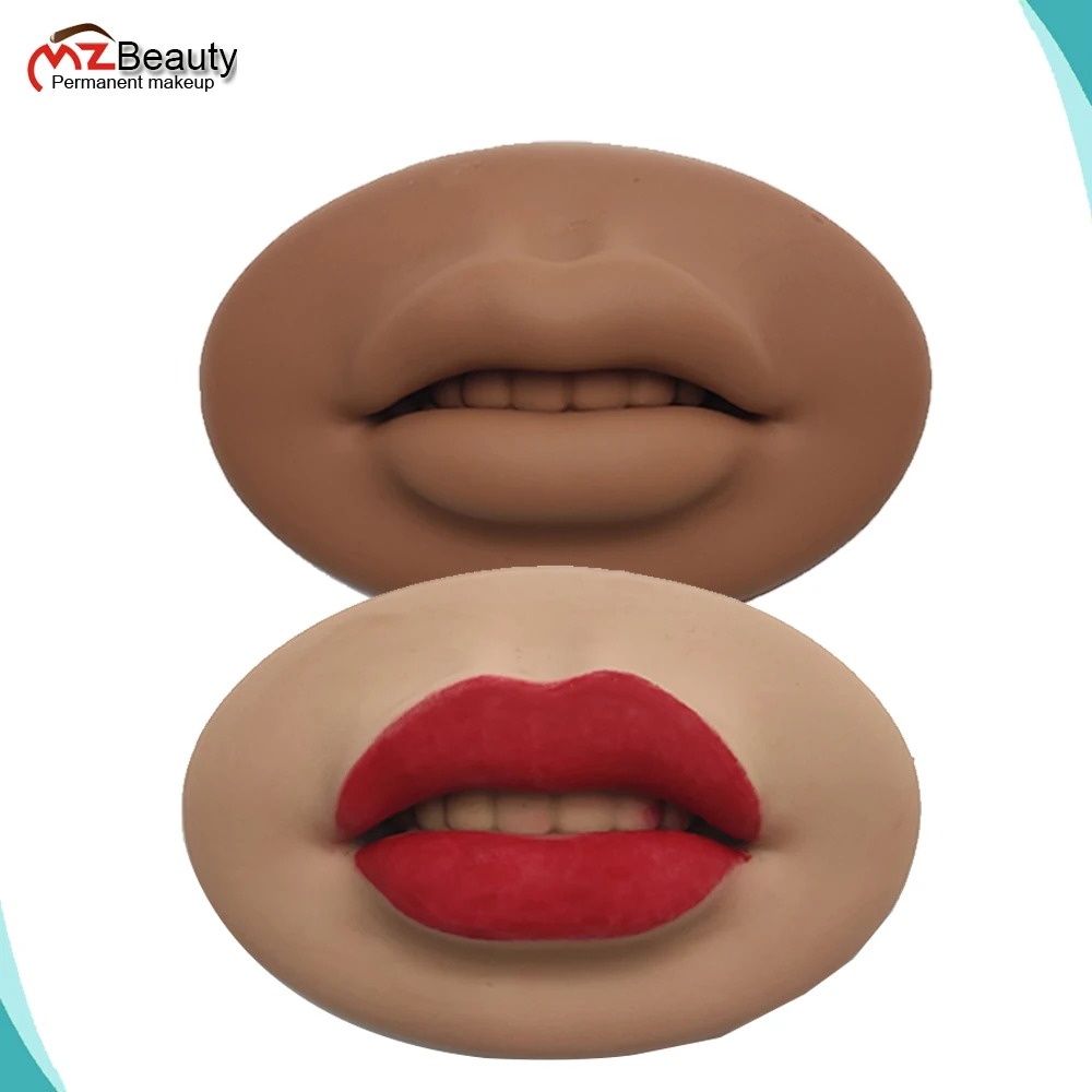 

3D Lips Premium Soft Practice Silicone Skin For Permanent Makeup Artists Human Lip Blush Microblading PMU Training Accessories M