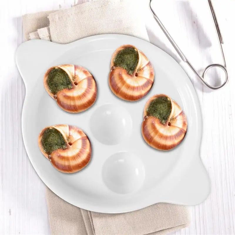 1 шт. керамическая тарелка для улитки блюдо выпечки держатель раковины