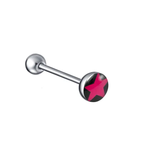 Кольцо для пирсинга языка из нержавеющей стали 19 мм