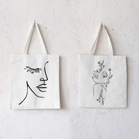 canvas tote bag aesthetic printing large tote bag vintage for women shopper handbags canvas bag shopping bag personnalisable