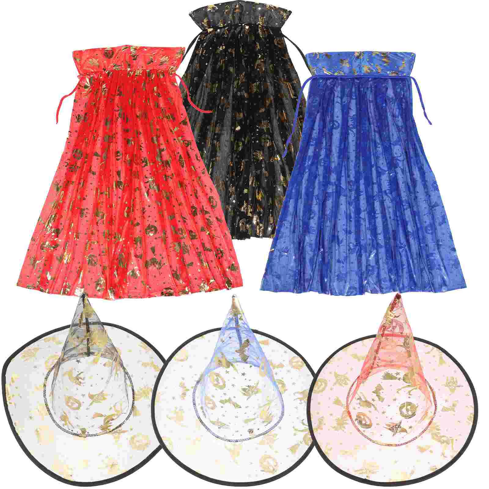 

Wizard Cloak Festival Accessories Delicate Role Play Outfits Portable Kids Costume Witch