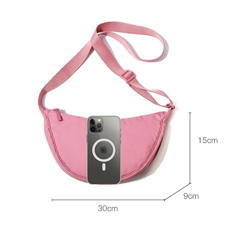 Casual Nylon Hobos Crossbody Bag for Women Designer Shoulder Large Capacity Tote Lady Travel Shopper Bags Purses Drop Shipping