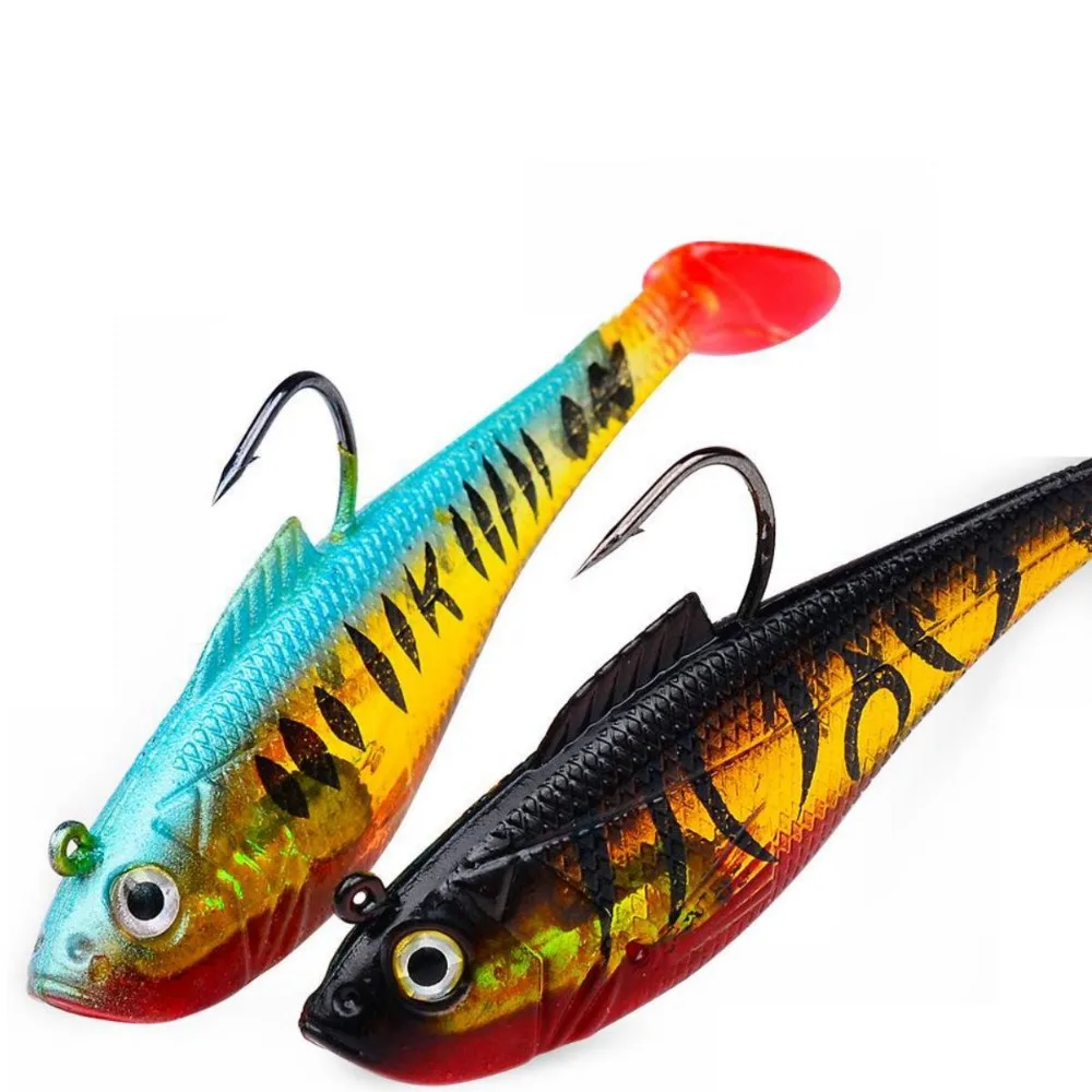 Мягкая приманка морской окунь свинцовая рыба искусственная морская рыбалка