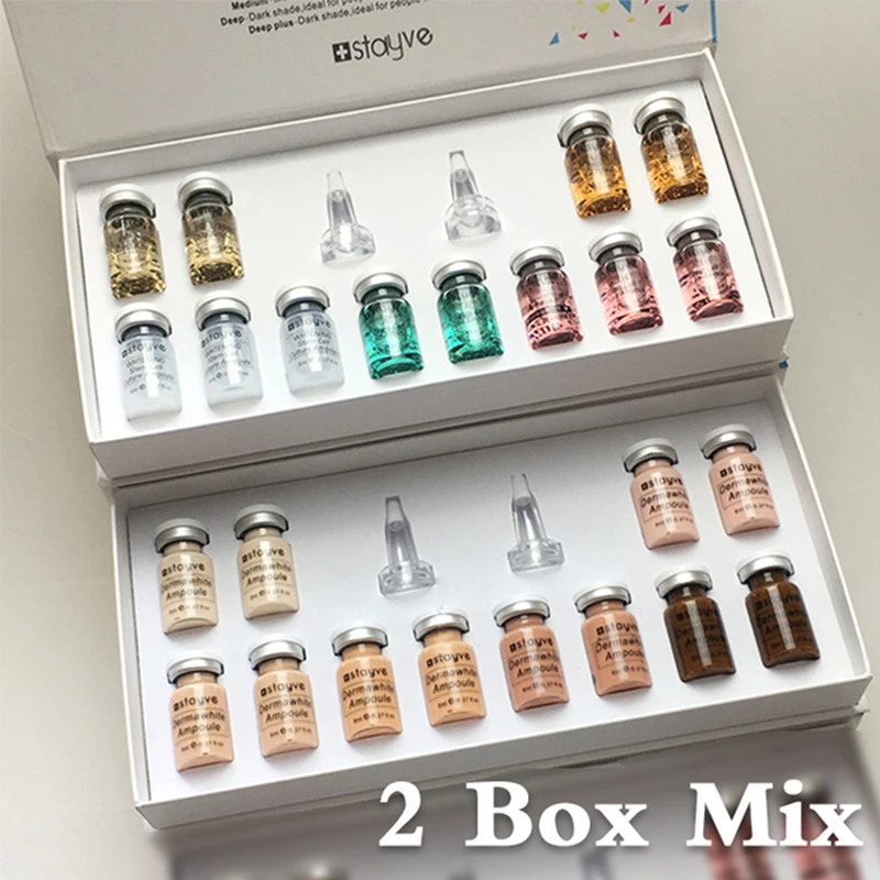 2 box Korean Stayve BB Cream Glow Original Mesowhite Kits Brightening Serum for Micro-needling Treatment Beauty Salon Skin Care