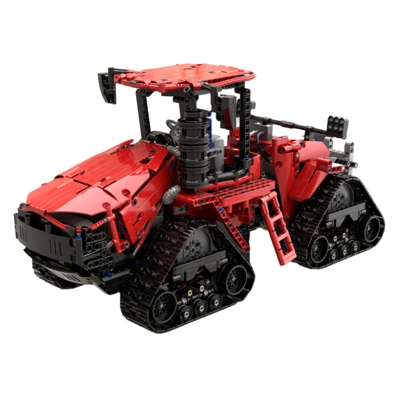 

1566PCS Moc 1:17 RC Case IH Quadtrac 600 Track tractor Trailer Farm creative ideas Children Toy Technology building Blocks Gift