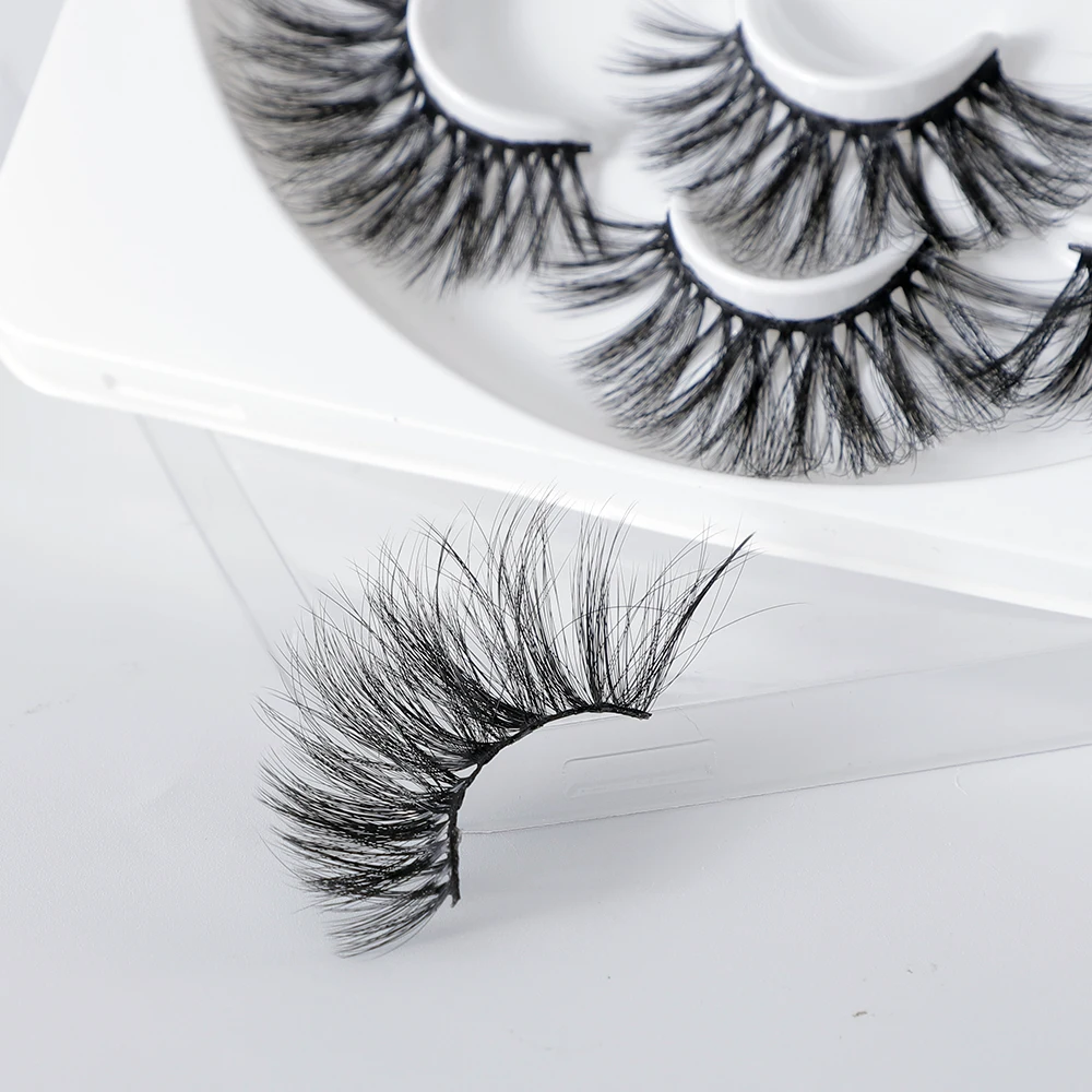 

7 Pairs Wedding 3D Mink Faux Cils Thick Gift Eyelashes Dramatic Natural HandMade 100% Soft maquiagem