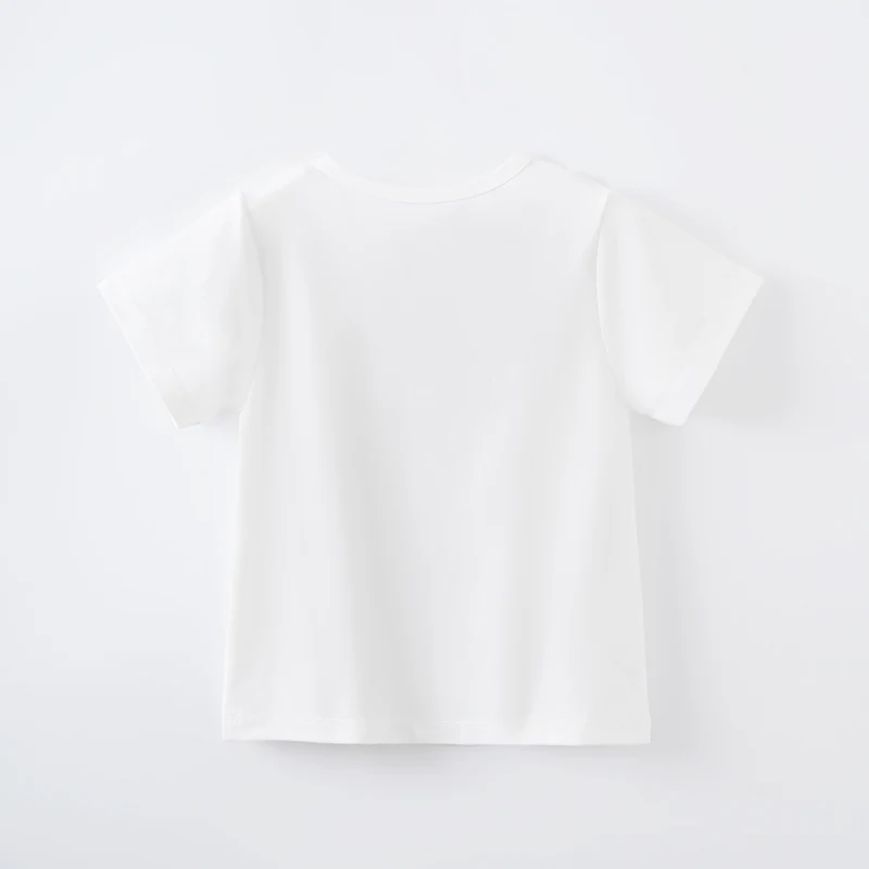 Футболка с коротким рукавом для новорожденных девочек и мальчиков