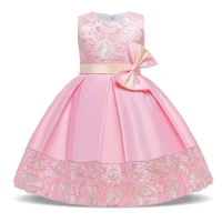 2022 flower girl dresses debutante dress 10 years princess kids costume children party bow clothing luxury summer vestidos