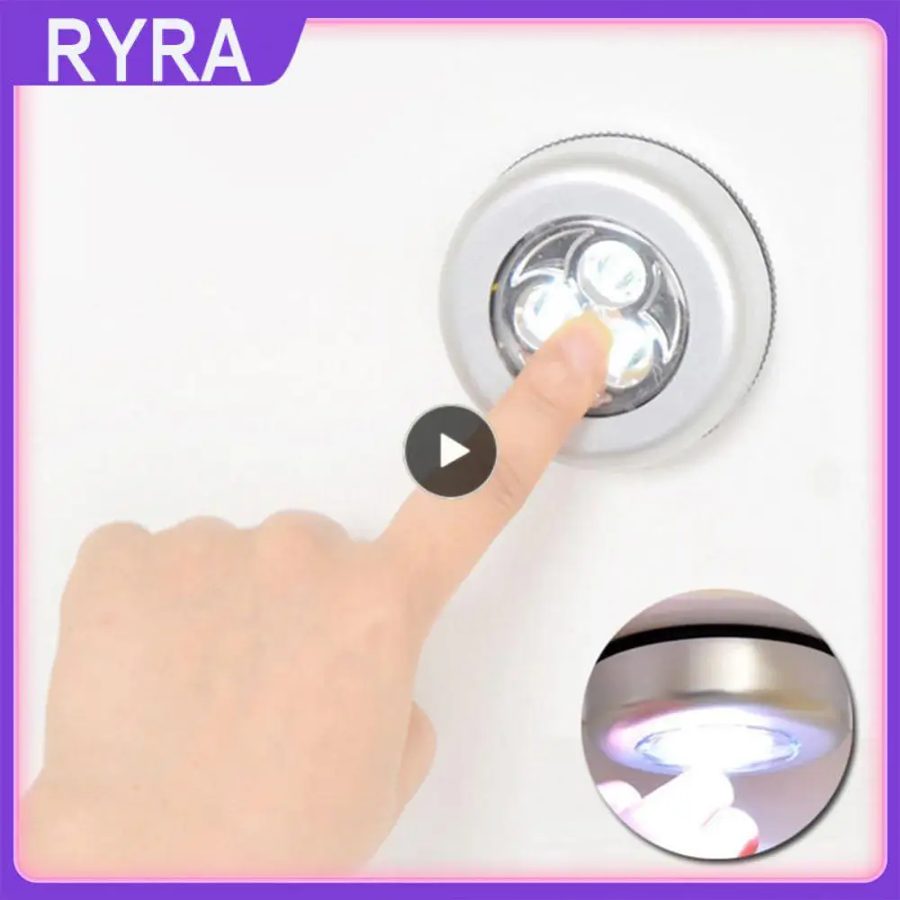 

Use Round Lamp Stick Wall Light Portable Eye Protection Small Led Light Clap Lights Touch Control Night Light Rechargeable