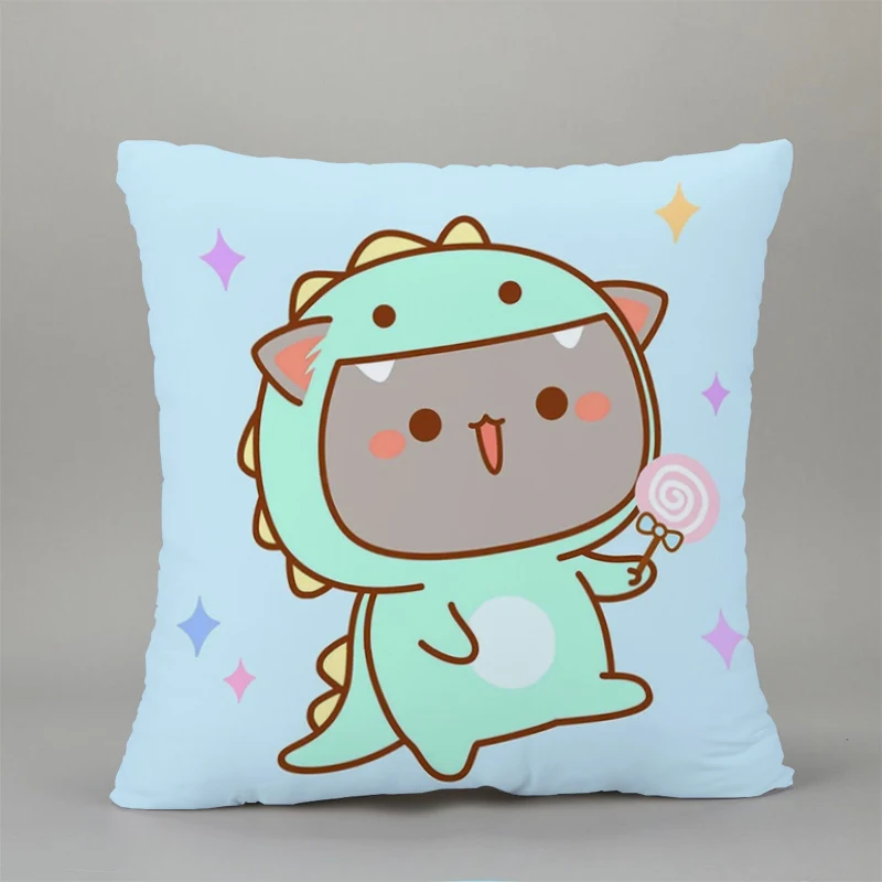 

Body Pillow Cover 40x40 Peach Cat Pillow Covers Decorative Cushions Cover for Sofa Short Plush Home Decoration Pillows Cushion