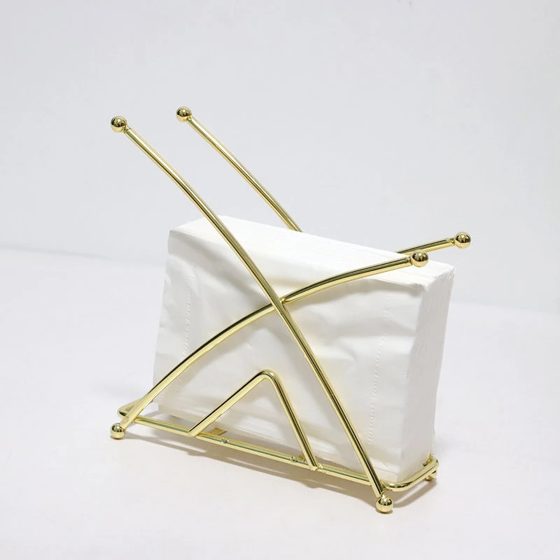 

Golden Wrought Iron Paper Towel Clip For Dining Table 2022 New Simple Style Tools Hot Sale Products Useful