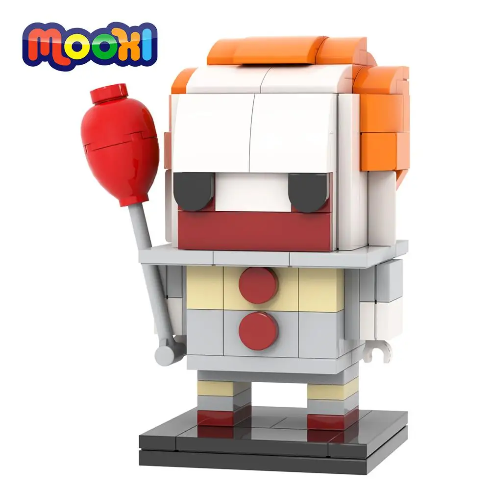 MOOXI Ужасный фильм 153 шт. кирпичи Stephen King It пеннивайз кирпичный DIY строительные