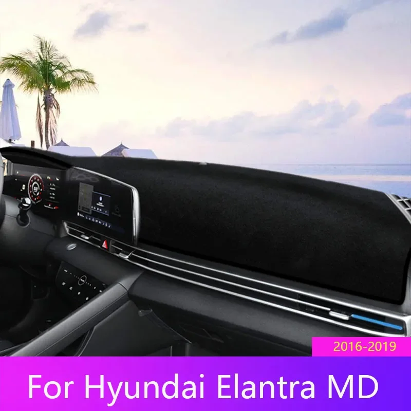 Коврик для приборной панели автомобиля Hyundai Elantra MD AD 2011-2016 2017 2018 2019