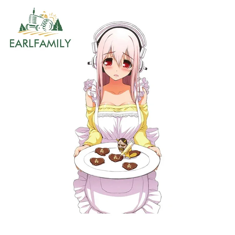 

EARLFAMILY 13 см X 4,2 см для фототехники автомобильные наклейки устойчивые к царапинам аниме наклейки индивидуальный милый багажник украшение для мотоцикла