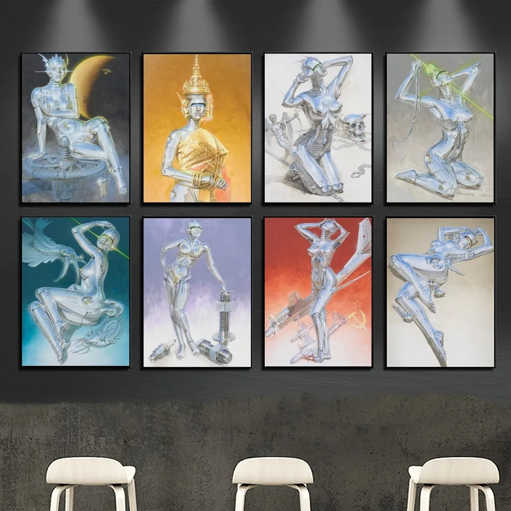 Постер-галерея Hajime S-Sorayama настенные наклейки украшение для дома самоклеящиеся