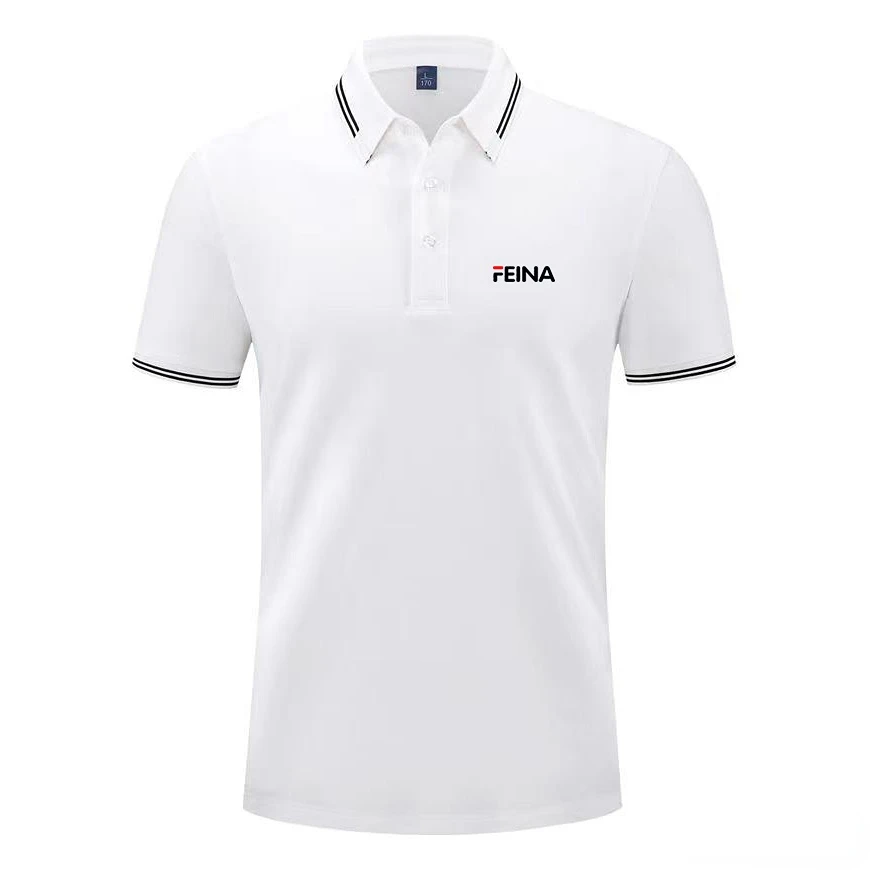 

FEINe Embroidery Cotton Breathable Brand Polo Shirts New Summer Tops Short Sleeve Casual Cotton Luxury Quality Fashion Clothes