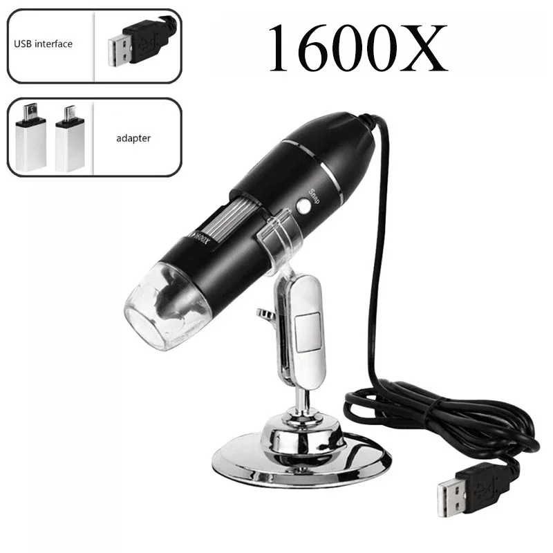 

Портативный цифровой микроскоп 500X-1600X