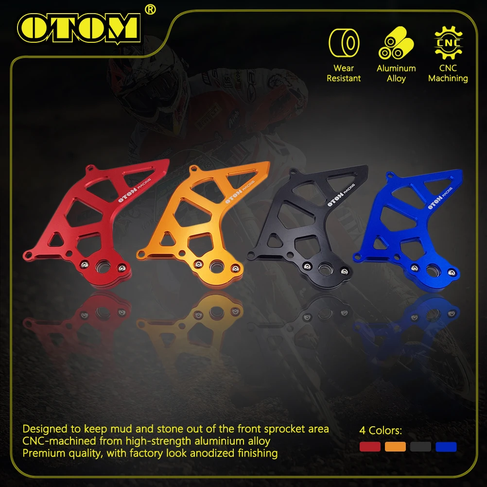 OTOM Motorcycle Front Drive Sprocket Cover CNC 6 Series Aluminum Alloy For YAMAHA DT230 Loncin MT250 GPX TSE250R 2 Stroke Parts