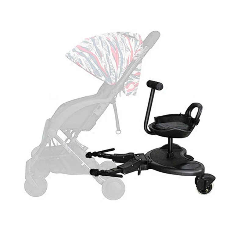 Universal Baby Strollers Pedal Adapter Second Child Standing Plate with Seat Trolley Auxiliary Trailer Twins Scooter Hitchhiker images - 6