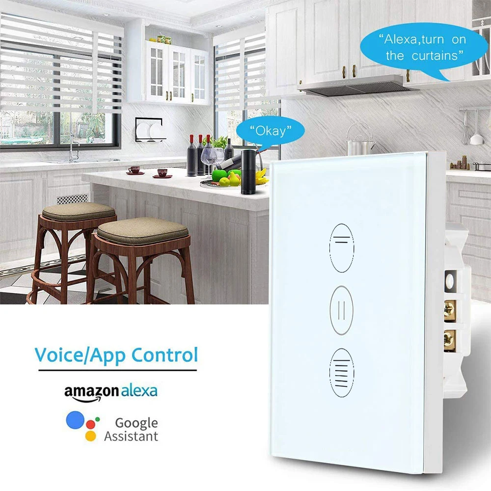 

Переключатель для штор Tuya Smart Life, Wi-Fi, с ДУ