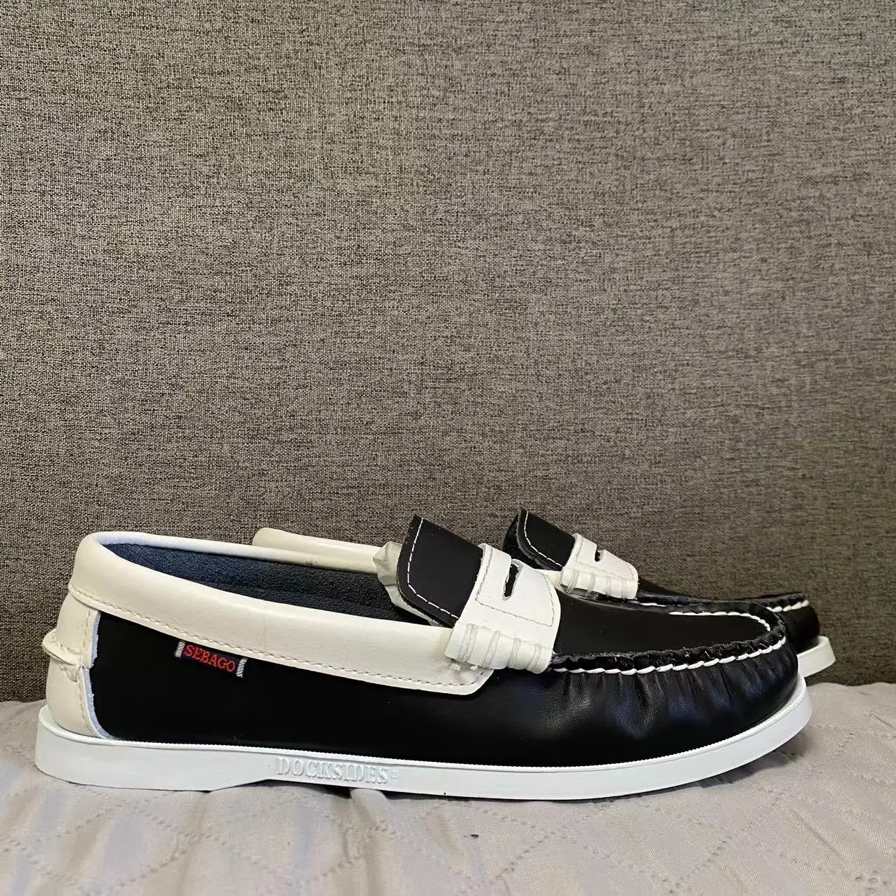 Мужские Аутентичные туфли seбаго Docksides кожаные топ-сайдеры класса премиум на