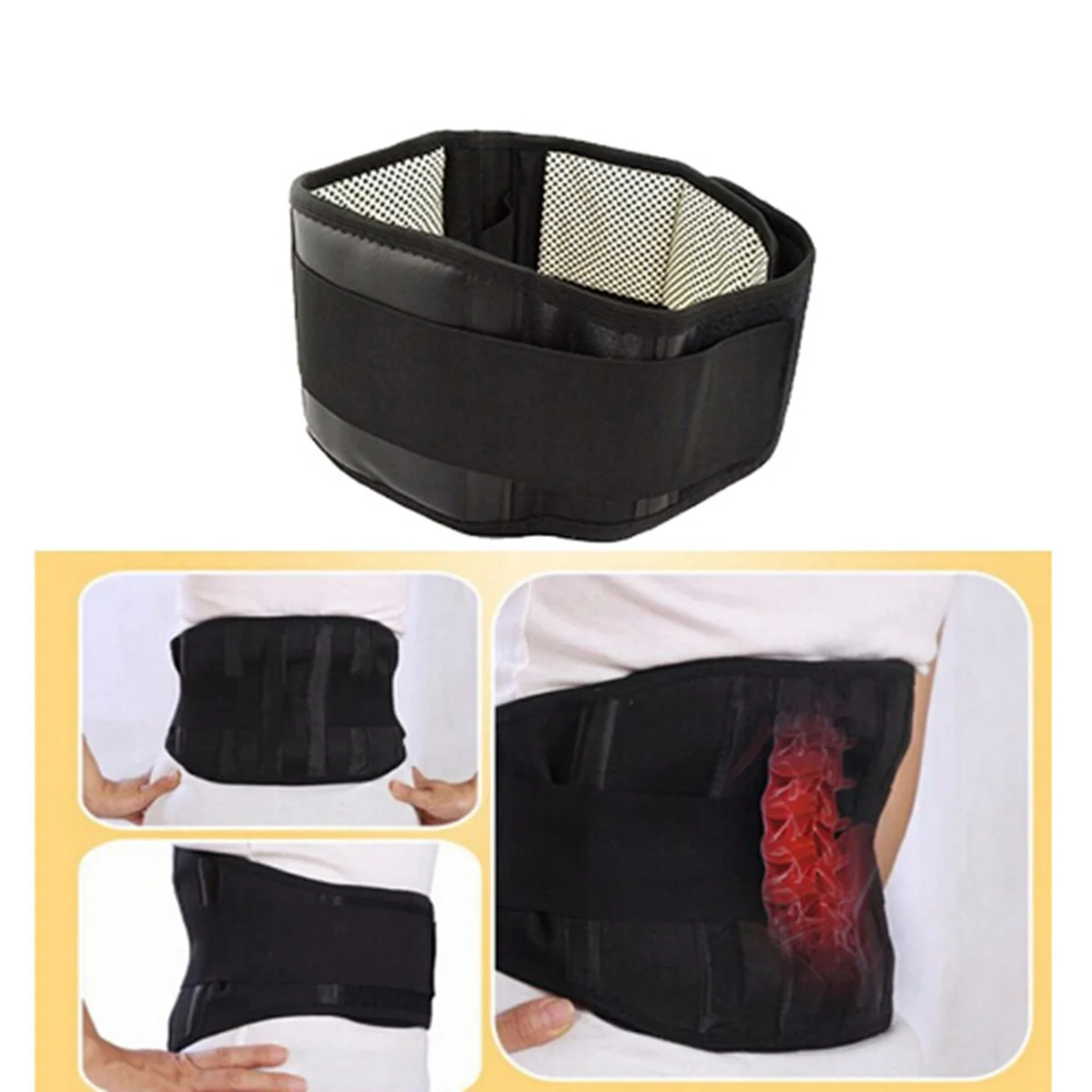 

Support Belt Brace Waist Heating Lower Women Pad Wrap Lumbar Heat Self Heated Pain Abdominal Men Hot Tourmaline Strap Electric