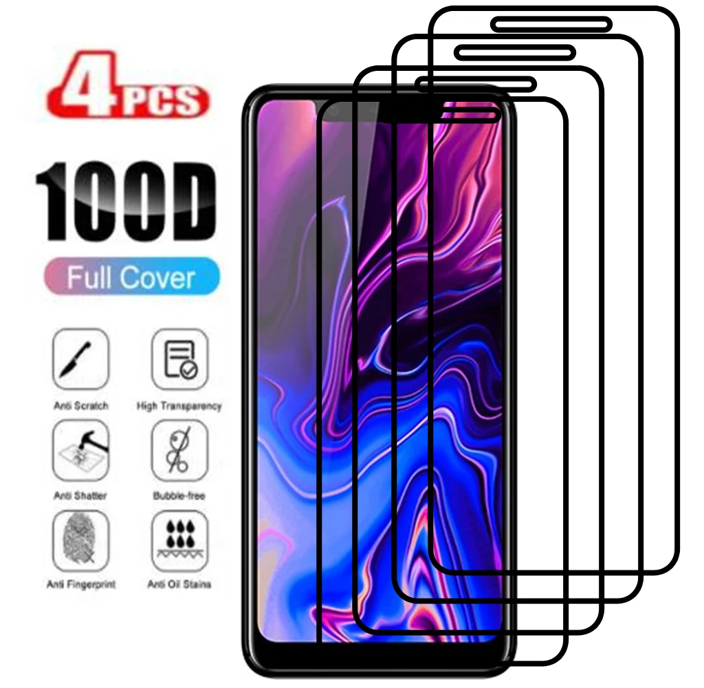 4 шт. полное покрытие для BQ 5732L Aurora SE закаленное стекло для BQ 5732L Aurora SE защитный чехол для телефона