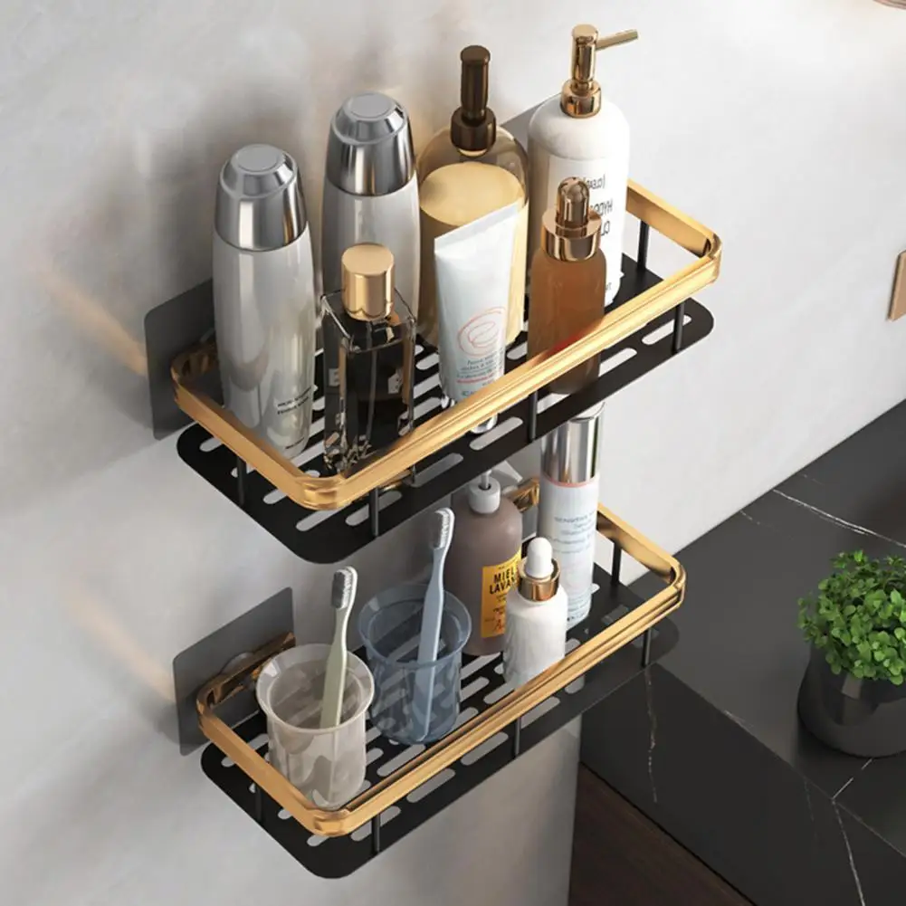 

Bath Baskets Water-proof Shower Caddy Space Saver Aluminum Bath Essentials Shower Shelf Bathroom Storage Organization