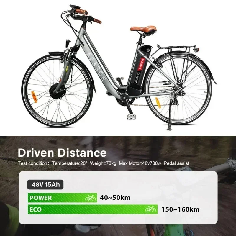 48 В 20 Ач 30 литиевый электрический велосипед Silverfish 1000 Вт 500 24 36 литий-ионный 48V18650