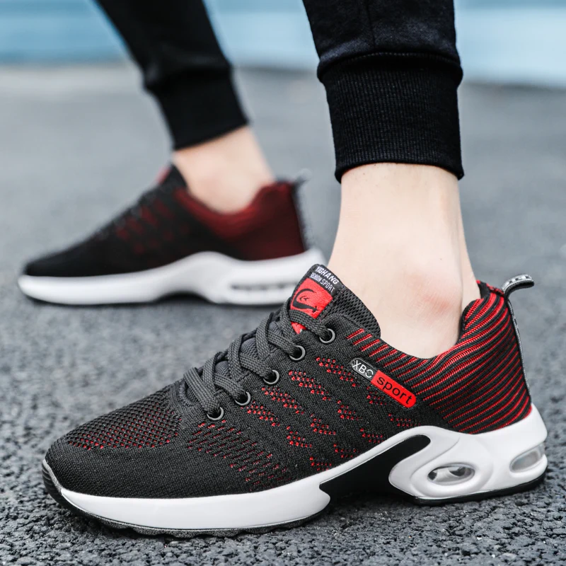 Men Sneakers Mesh Outdoor Air Cushion Trend Fashion Breathable Sports Shoes Mens Training Running Shoes