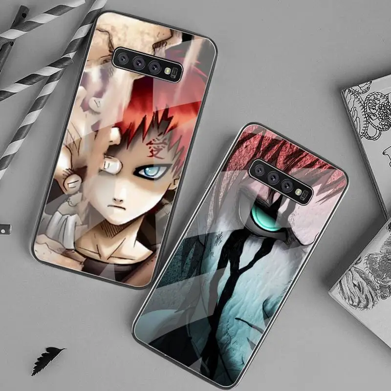 

Чехол для телефона Naruto Gaara, закаленное стекло для Samsung S20 Ultra S7 S8 S9 S10 Note 8 9 10 Pro Plus, чехол