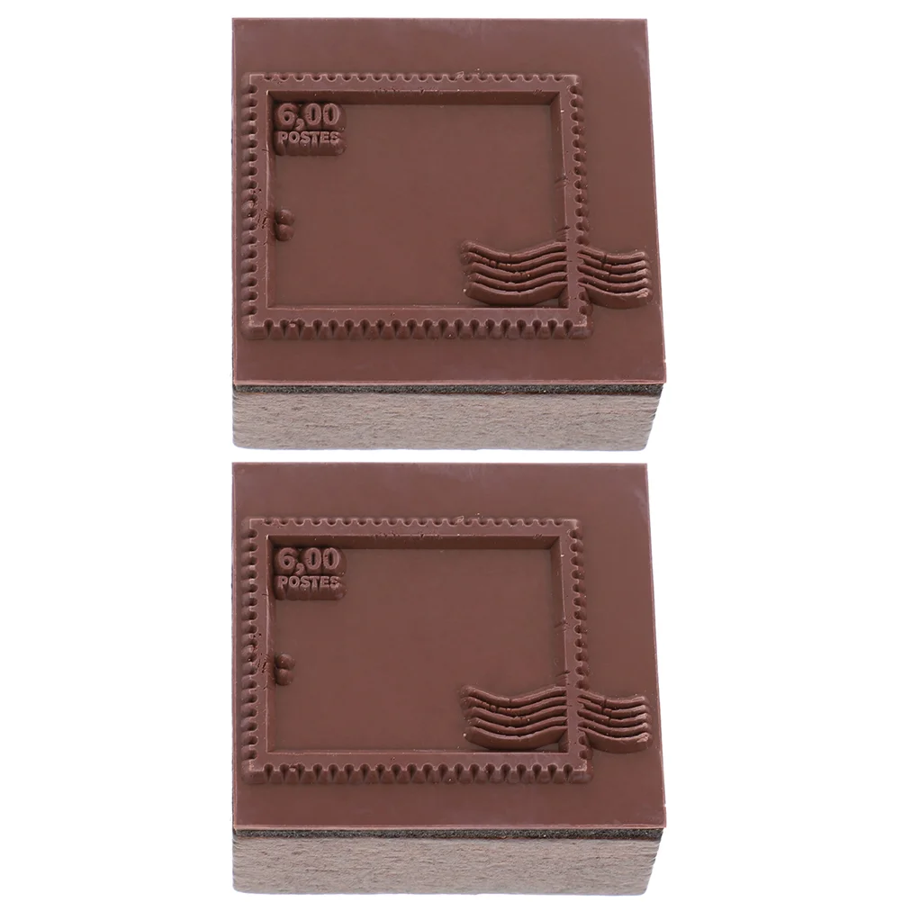 

2 Pcs Crafting Stamps Scrapbook Decorative Vintage DIY Journal Crafts Scrapbooks