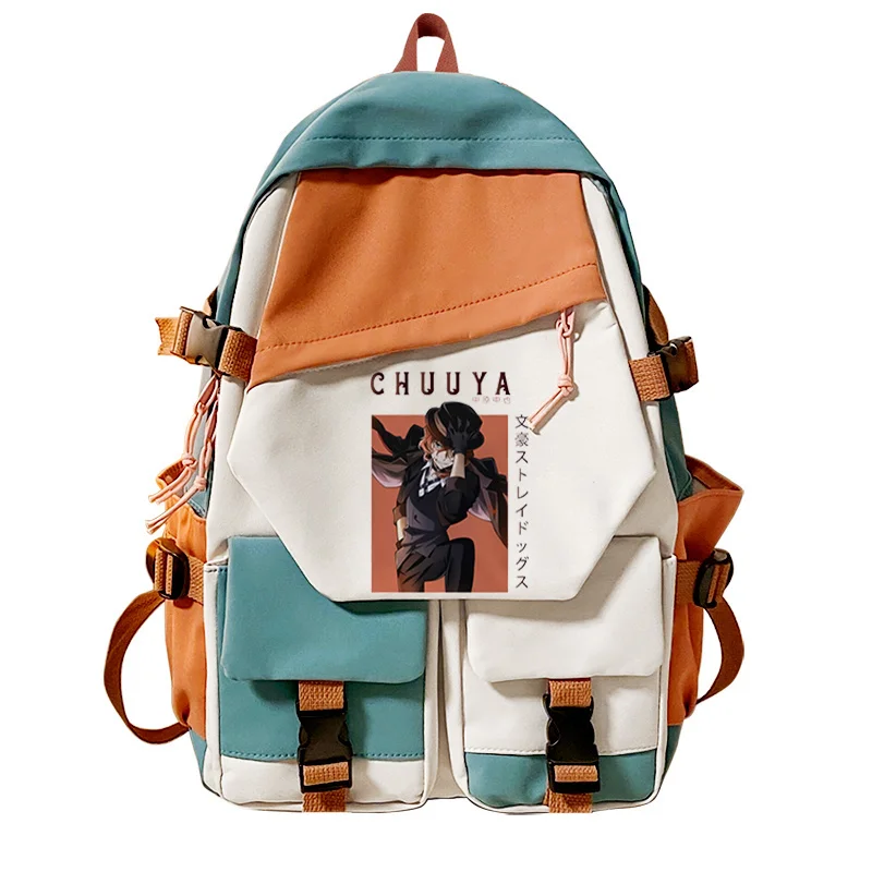 

2023 New Bungou Stray Dogs Chuuya Nakahara Girls Backpacks School Bagpacks Casual Schoolbags Girl Female Book Bags Students