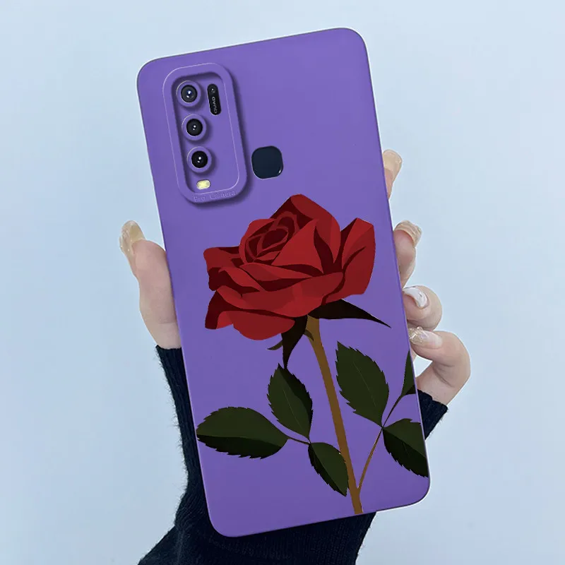 For Vivo Y30 1938 Y50 1935 Case Cartoon Cute Labubu Silicone Soft TPU Back Cover Y 30 50 2020 Protective Funda