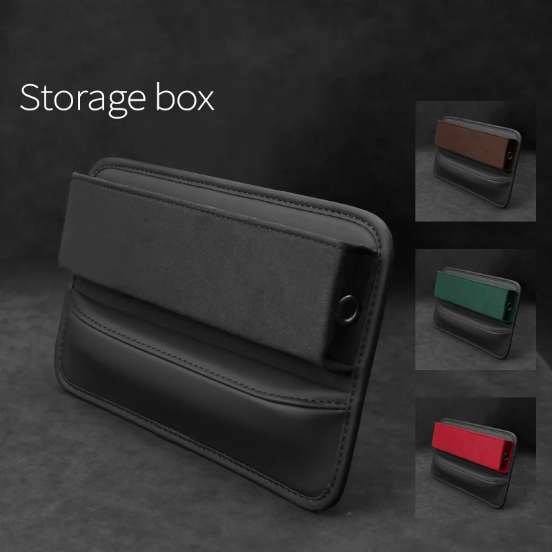 

Car Slit Suede Storage Box Leather Interior Decoration Universal Auto Driving Seat Slot Gap Phone Holder Pockets Organizer