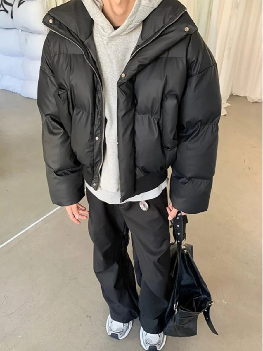 Американский короткий пуховик для мальчиков зимнее модное брендовое тяжелое