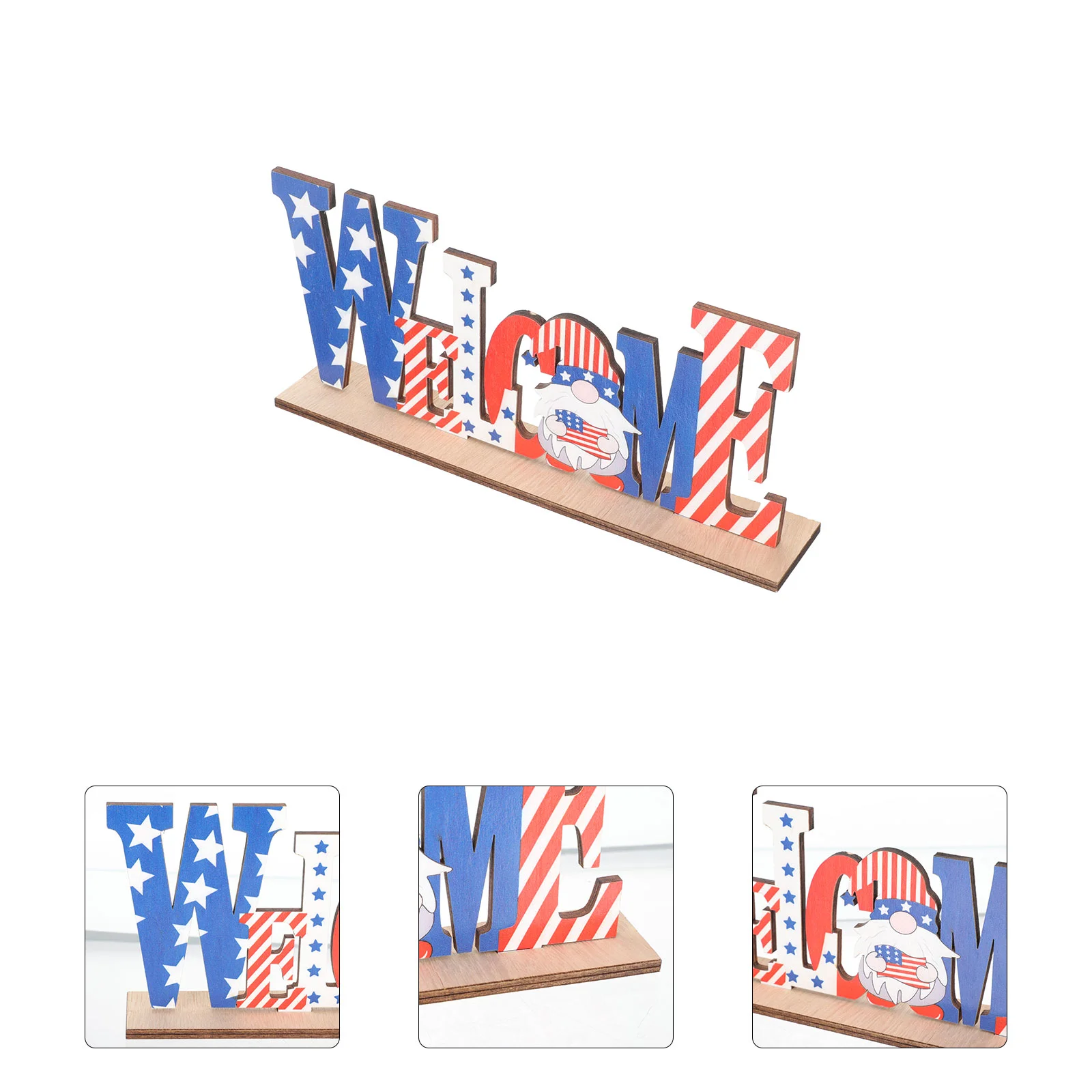 

Independence Day Home Decoration Wooden Adornment Festival Desktop Adornment