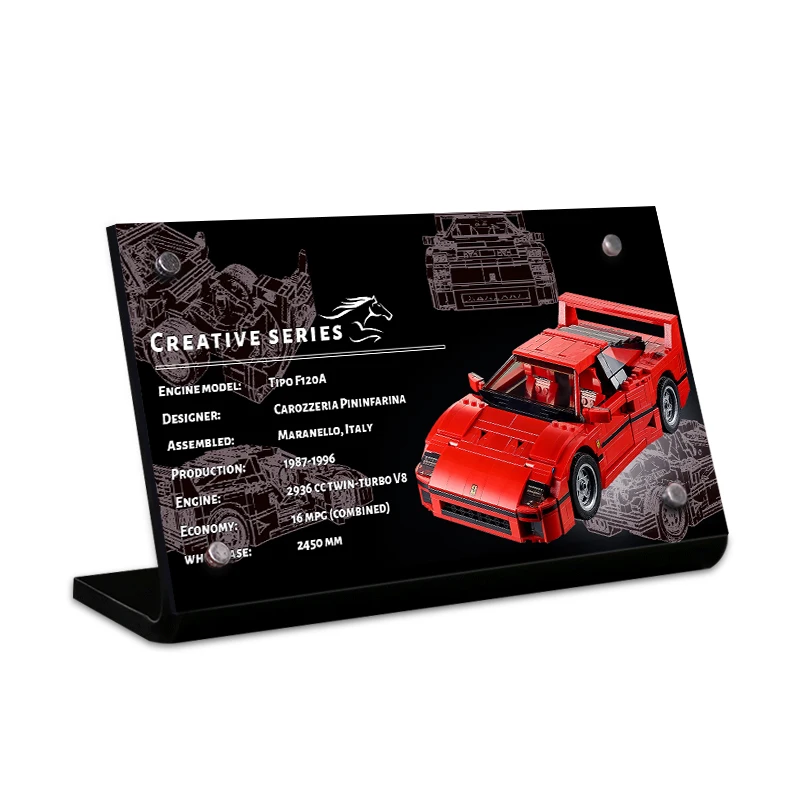 

Акриловый стенд для демонстрации фирмы Ferrariy F40 10248, экспертные игрушки-конструкторы