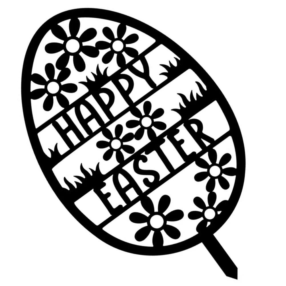 

Easter Sign Yard Signs Outdoor Gardenprops Supplies Party Decorations Happy Egg Stakesrabbit Lawn Photography
